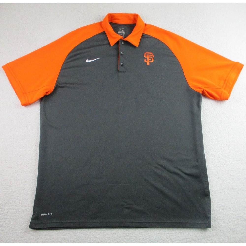 Nike San Francisco Giants Polo Shirt Mens XL MLB Baseball Dri Fit Authentic